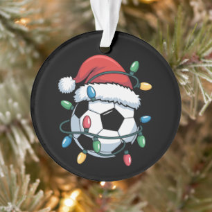 Ornamento Bola de Futebol do Papai Noel Esportes Natal Jogad