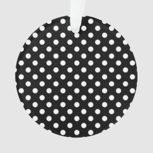 Ornamento Bolinhas preto e branco