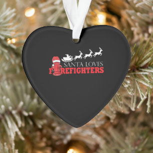 Ornamento Bombeiro Presente de Natal Homem de Fogo