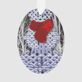 Ornamento Boneco de neve celta do nó