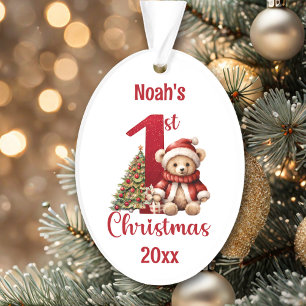 Ornamento Boneco de Urso Bonito 1rua Natal