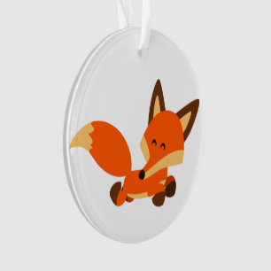 Ornamento bonito do acrílico do Fox dos desenhos