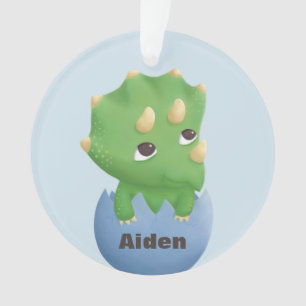 Ornamento bonito do bebê do ovo de Dino do