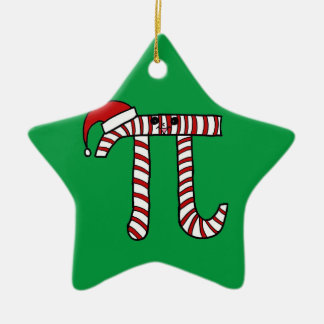 Ornamento bonito do Pi do Natal (fundo verde)