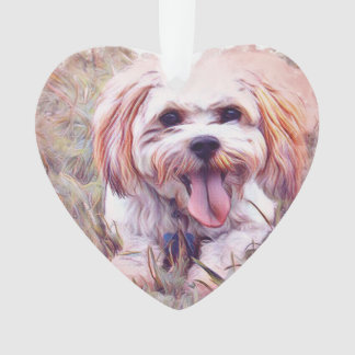 Ornamento bonito dos cães