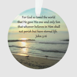 ORNAMENTO BONITO SOL JOHN 3:16 DESIGN