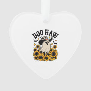 Ornamento Boo Haw Cow Ghost Western Halloween