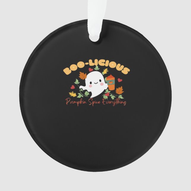 Ornamento Boo-Licioso Pumpkin Espeta Tudo Essencial (Frente)