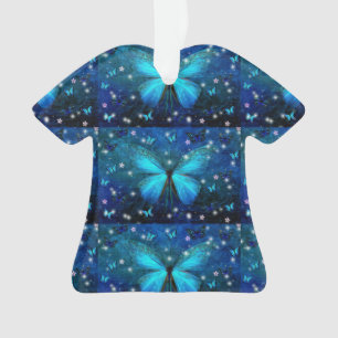 Ornamento Borboleta Azul Elegante