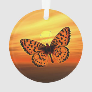 Ornamento Borboleta brilhante