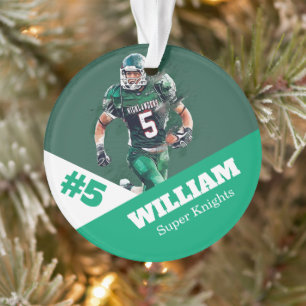 Ornamento Botão fotodesportivo personalizado / futebol por p