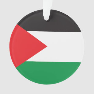 Ornamento Botão Palestino, Bandeira Palestina Patriótica