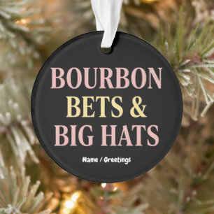 Ornamento Bourbon Bets & Big Hats Retro Social Club Cavalo