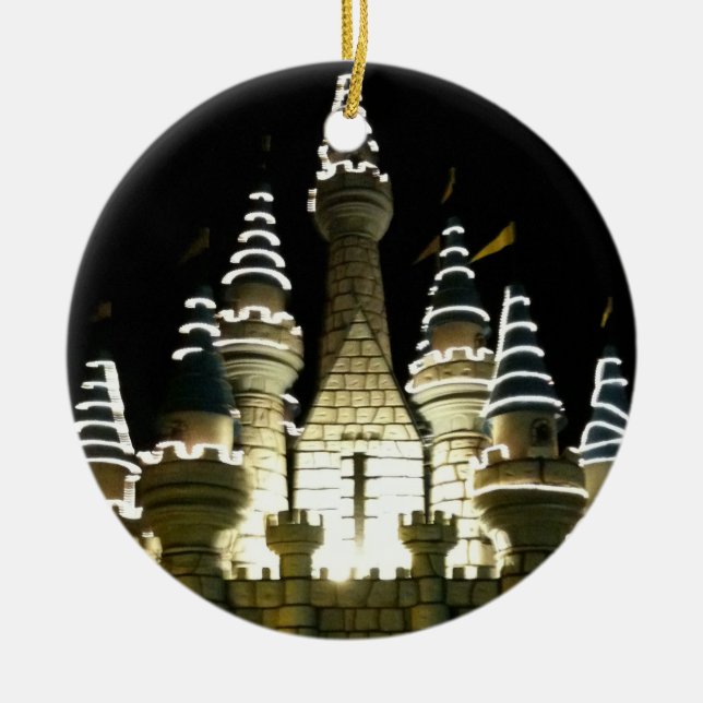 Ornamento branco do castelo (Frente)