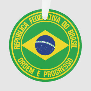 Ornamento Brasil Round Emblem