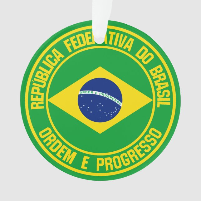 Ornamento Brasil Round Emblem (Frente)