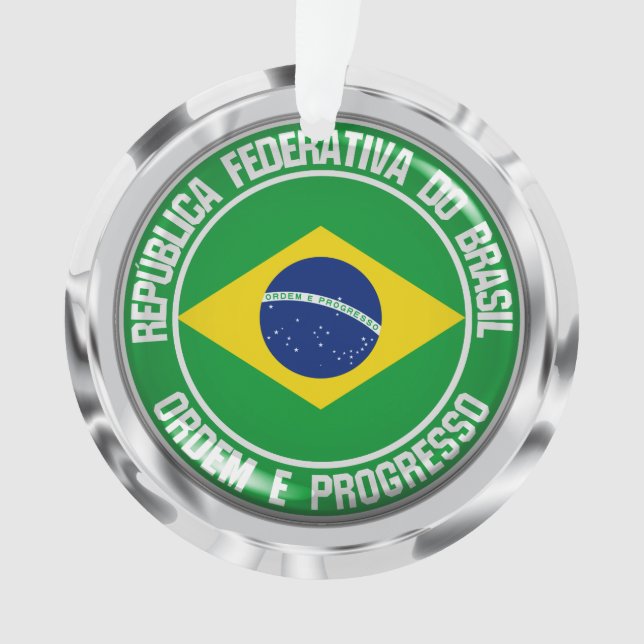 Ornamento Brasil Round Emblem (Frente)