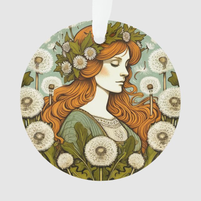 Ornamento Brigid Goddess Dandelion (Frente)