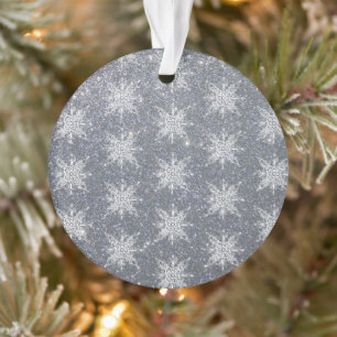 Ornamento Brilho e flocos de neve
