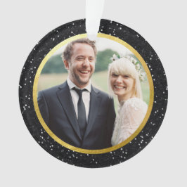 Ornamento Brilho preto e Dourado | Foto de Feriado