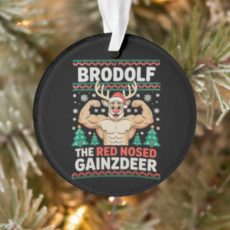 Ornamento Brodolf Nariz Vermelho Gainzrenoer Rena de Natal A