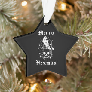 Ornamento bruxaria de bruxaria de bruxaria feliz Hexmas