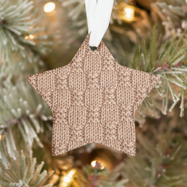 Ornamento Bubble Knit Stitch Patterch de Shirley Taylor (Árvore)