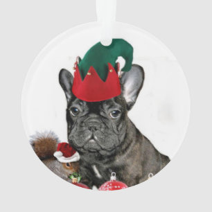 Ornamento Buldogue francês do Natal