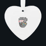 Ornamento Bunnies are Overrated Stay Feral Raccoon Eggs Happ<br><div class="desc">Bunnies are Overrated Stay Feral Raccoon Eggs Happy Easter T-Shirt_1</div>