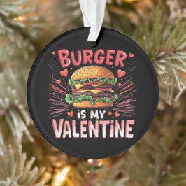 Ornamento Burger é meu Namorados Um Homenagem Hilário