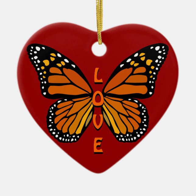 Ornamento Butterfly Personalizado Ornamento Butter (Frente)