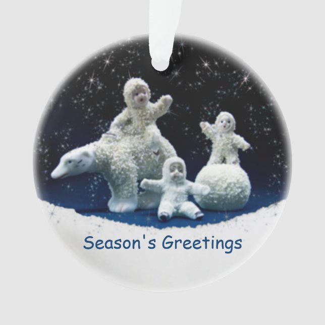Ornamento Bye Bye Snow Babies (Frente)