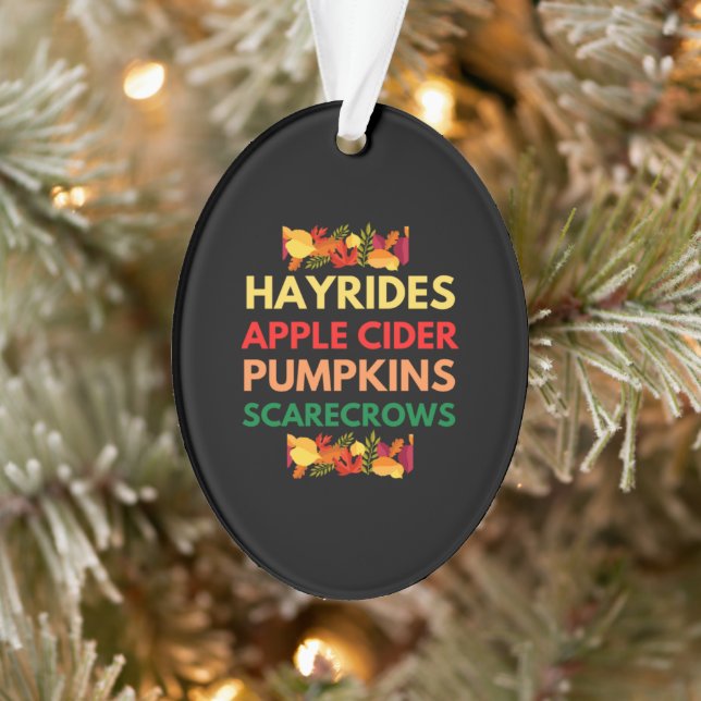 Ornamento cabeleireiro abóboras de maçã (Árvore)