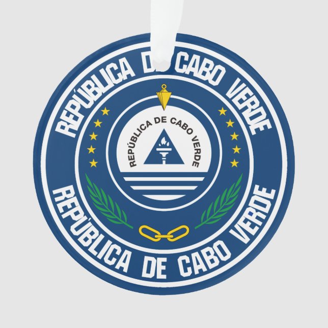 Ornamento Cabo Verde Round Emblem (Frente)