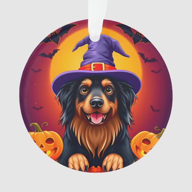 Ornamento Cachorro fofo de Halloween (Frente)