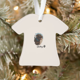Ornamento Cachorro Labrador de Chocolate Bonito - Bailey P