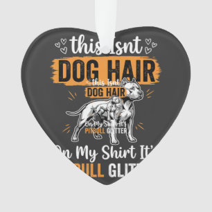 Ornamento Cachorro Pitbull Cabelo Brilho Cachorro Engraçado