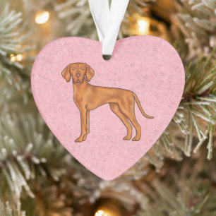 Ornamento Cachorro Pointer Vizsla Húngaro Desenho Animado Fo