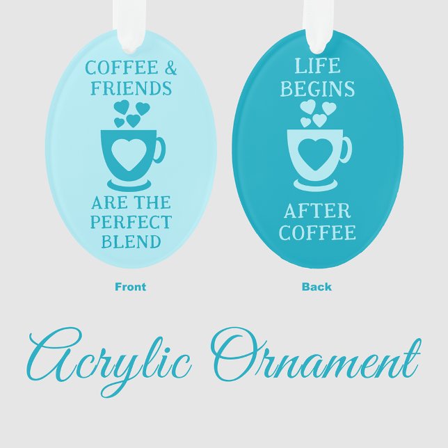 Ornamento Café e amigos adoram o coração. (Criador carregado)