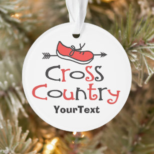 Ornamento Calçado Runner do Cross Country © Front/Back Perso