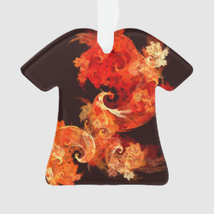 Ornamento Camisa Acrírica de Abstrato de Arte Dançante de Av