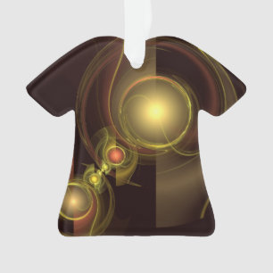 Ornamento Camisa Acrírica de Abstrato de Conexão íntima