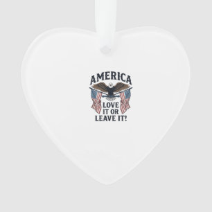 Ornamento Camisa Águia Patriótica América Ame-A ou Deixe-A_