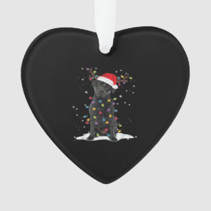 Ornamento Camisa Black Labrador Xmas Dog Christmas Tree Ligh