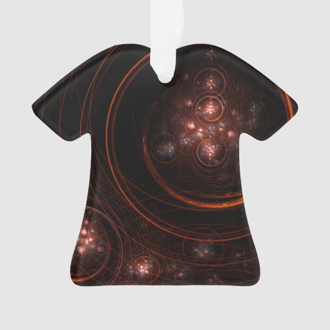 Ornamento Camisa de Acrilato de Abstrato de Arte (Frente)