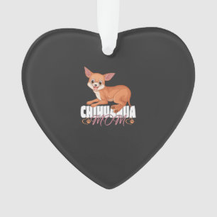 Ornamento Camisa de Mãe de Chihuahua Dia das Mães Dono de Pe