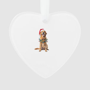 Ornamento Camisa de Natal para Cachorro, Golden retriever Pa