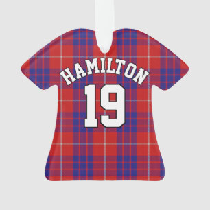 Ornamento Camisa de Natal Xadrez Clan Hamilton