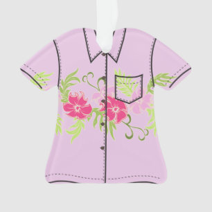 Ornamento Camisa de Paradiso Havaiano Hibiscus Aloha