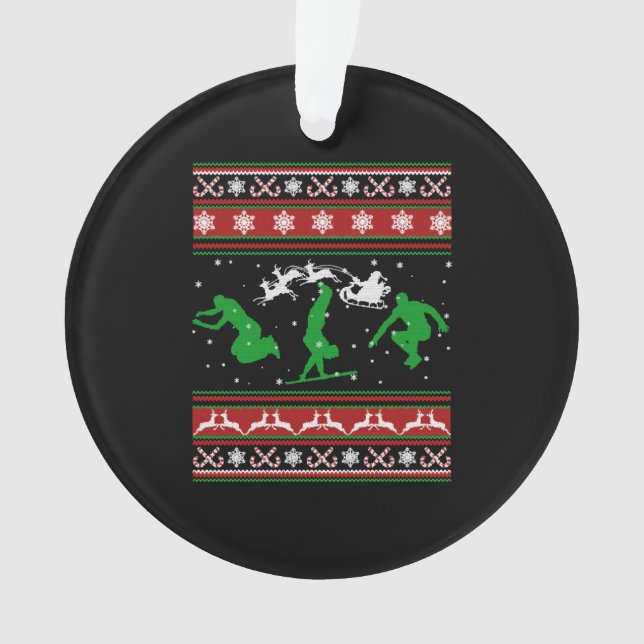 Ornamento Camisa Parkour - Camisa de Natal Parkour (Frente)